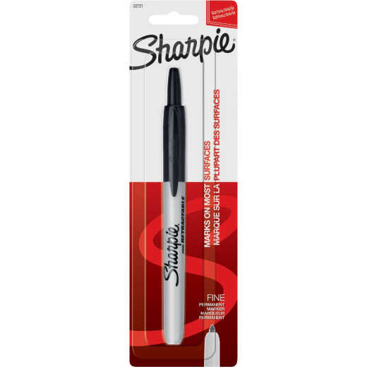 Sharpie Black Fine Point Retractable Marker